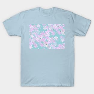 Cherry Blossom Repeat Pattern T-Shirt